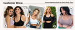 Women's Wire-free Seamless Bra Solid Color Full Cup Thin Molding Underwear Seamless Push-up Comfortable Underwear