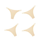 4Pcs/Set Women Ice Silk Low Rise Briefs with Decorative Side Buckle Sexy Brazilian Panties Seamless Underwear Lingerie S-XL