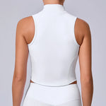 No Padded Sports Top Women Gym Vest 2025 Zipper Fitness T-shirts Woman Compressed Shirt Yoga Clothing Sportswear