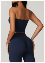 Strapless Yoga Vest for Women Underwear Sexy Beautiful Back Sports Bra for Women's Gym Shock-absorbing Quick Drying Fitness Top