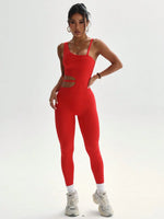 Beautiful back design, sexy one-piece yoga leggings, suitable for women's breathable quick-dry sports bodysuits