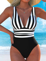 Sexy Polka Dot Print Patchwork Swimwear Women V Neck Slim Fit Tummy Control One Piece Swimsuit Beach Bathing Suits Oversize 2026