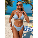 Sexy Blue White Yellow Strings Bikini 2026 Women Swimsuit Female Swimwear Thong Bikinis Set Brazilian Beach Bathing Suit Biquini