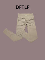 DFTLF Sports Yoga Pants Women High Waist Scrunch Butt Lifting Tummy Control Seamless Stretchy Soft Workout Leggings
