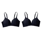 2Pcs/Set Underwear 3/4 Cup Push Up Bra Female S-XXL Seamless Bras For Women Non-wire Bra Sexy Lingerie