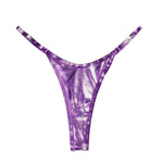 Sexy Micro Mini Bikini Bottoms High Waist Women Swimwear Thong Swimsuit Glossy Elastic Summer Brazilian Swim Trunks Beachwear
