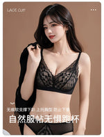 Japanese Sexy Spitze Büstenhalter ohne Bügel, Push Up für kleine Brust, Seitlich glättend, Anti-Sagging, Neu Bestseller MOYISU B
