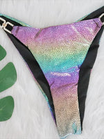 Gradient Snake Skin Bikins 2025 Diamond Bikini Female Swimsuit Women Swimwear Two-pieces Bikini Set Mini Micro Bathing Suit Swim