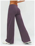 Wide-leg Pants Women Bell-bottoms High Waist Yoga Pants Workout Gym Leggings Naked Feel Pilates Running Cycling Sports Trousers