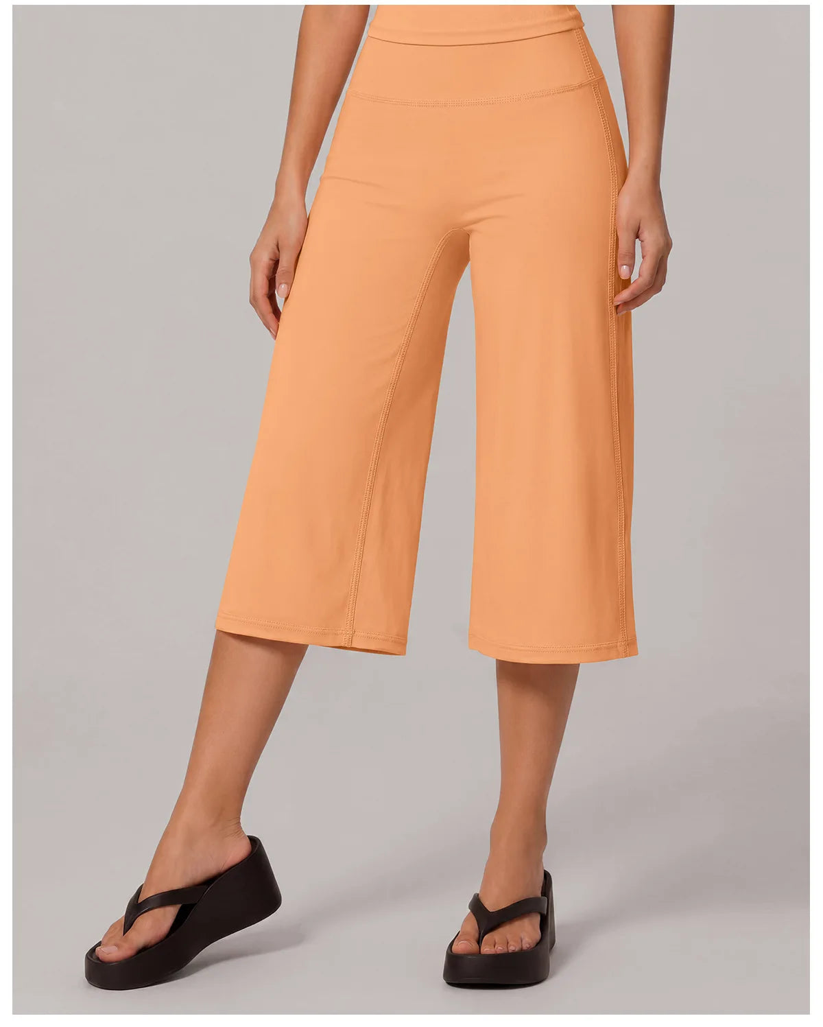 Summer New Yoga Mid Pants for Women Quick Drying Solid High Waist Loose Fit Yoga Trousers Gym Running Fitness Exercise Leggings