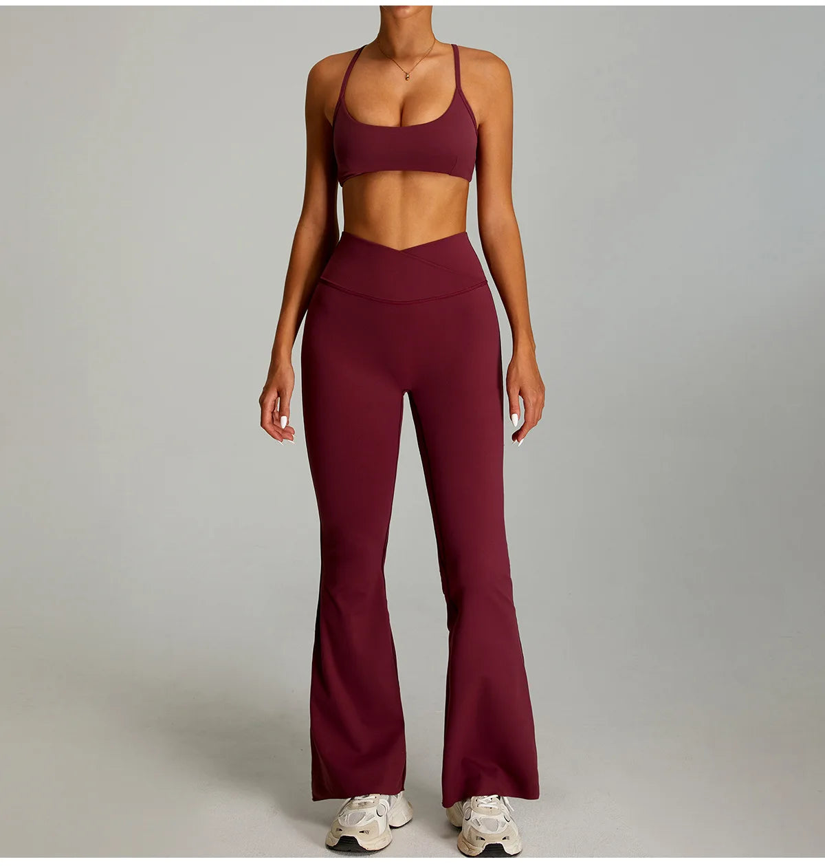 Women Cross Straps Sports Bra Gym Yoga Crop Workout Top Vest High Support Fitness Bralette Push Up Underwear Soft Breathable