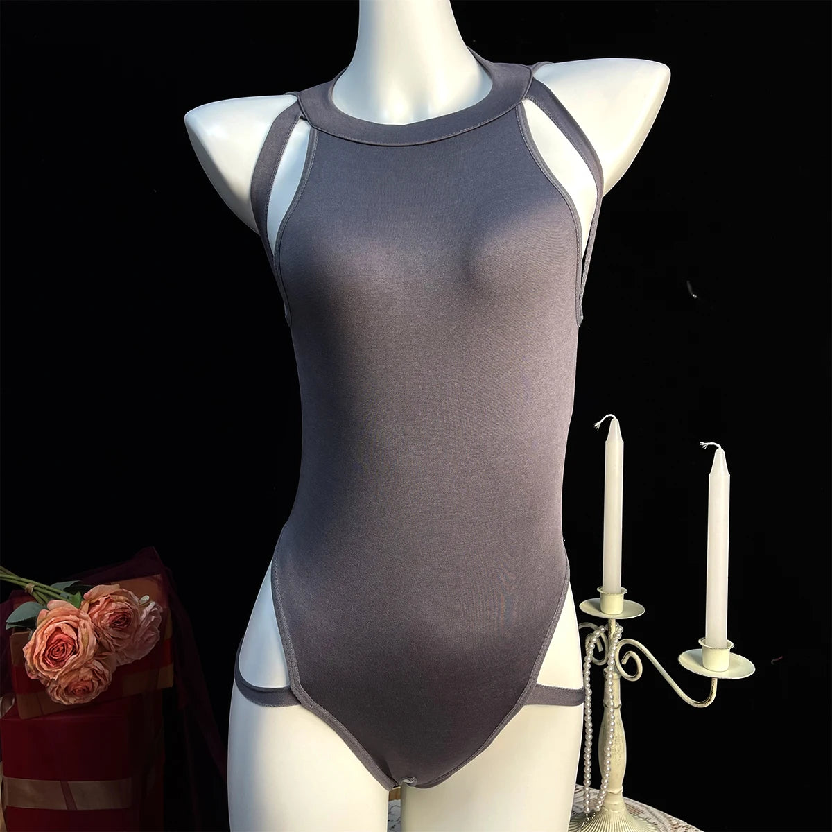Sexy Nightdress Woman Lingerie For Sex Open Crotch Backless Hot Porn One-piece Bodysuit Erotic Costume Babydoll Dress Underwear