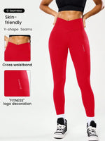 High-waisted seamless yoga leggings for women, fitness yoga pants with four-way stretch fabric, abdominal shaping, suitable for