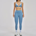 2 Piece Yoga Set Women's Tracksuit Athletic Wear Gym Clothes Female Workout Push Up Clothes Sports Bra Leggings Suit Fitness Set
