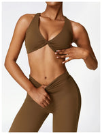Push Up Gym Top Women Pleated Design Sports Bra Women Sexy Yoga Bra Running Yoga Clothes Women Fitness Workout Brassiere Women