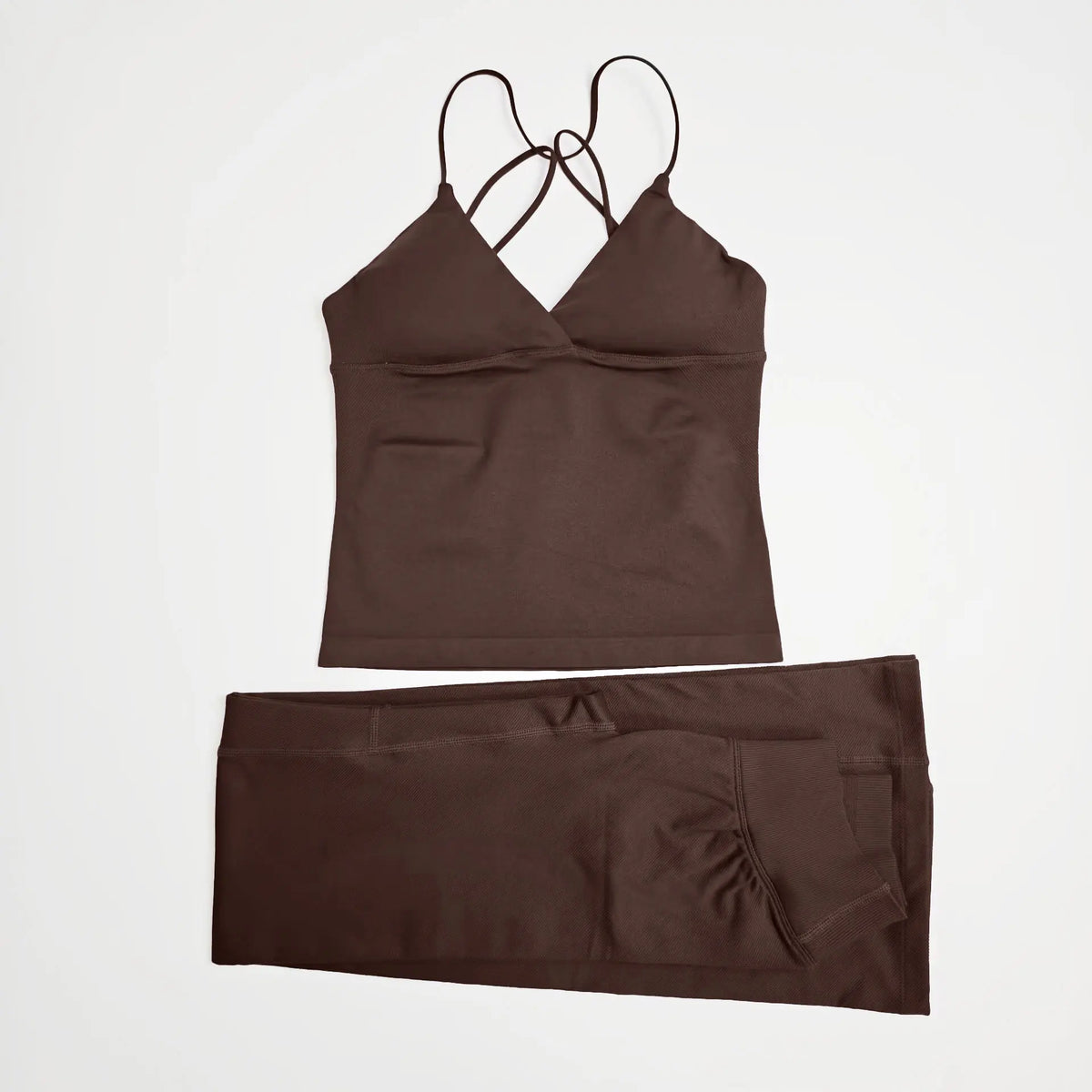 NCLAGEN Vision Twist Front Longline Top And Vision Flares 2 Piece Fitness Set Women Sportwear Gym Clothes Workout Running Suit