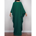Greek Goddess Long Dress Batwing Sleeve Tunic Beach Cover Up Cover-ups Beach Dress Beach Wear Beachwear Kaftan Maxi Dress V4427