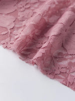 Summer Women Mini Skirts Floral Lace Sheer Elastic Waist A-line Skirt for Beach Vacation Club Cover-ups Streetwear