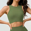 Women's Sexy Threaded Cross Hollow Back Yoga Exercise Fitness Vest Integrated Sports Training Bra Vest for Fitness And Yoga