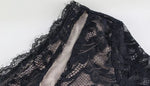 Ahagaga Sexy Sheer Women's Mini Dresses Lace Solid Sheath Long Sleeves One Shoulder Ribbon Sheath Slim Fit Streetwear Vestidos