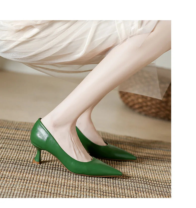 Patent Leather Fashion High Heels 2026Pointed Toe Pumps Elegant Woman Heeled Shoes Shallow Mouth Candy Colored Sexy Single Shoes