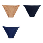 3Pcs/Set Women's Cotton Low-Rise Briefs with Mesh Side Panels Brazilian Panties Sexy Lingerie Comfy Breathable Underwear M-XL