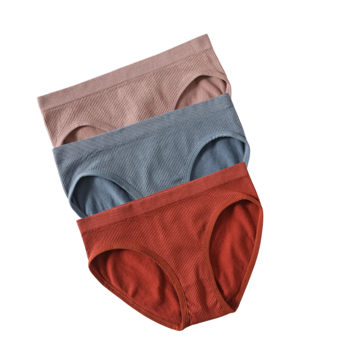 3Pcs/Set Seamless Classic Briefs Women Low Waist Panties Female Underpants Sexy Lingerie Sports Full Coverage Panty Underwear