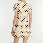 Female Party Dress Dresses Summer Dot Print Short Sleeve A-Line Dresses Streetwear Women Mini Dress V-Neck Elegant Clothes