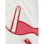XS - L 2026 Printed Polka Dot Bikini Female Swimsuit Women Swimwear Two-pieces Bikini Set Plaid Bather Bathing Suit Swim V8039