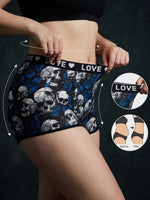 Women's Boyshort Underwear High Waist Seamless Panties Skull Tummy Control Comfortable Ladies' Lingerie 1XL-4XL