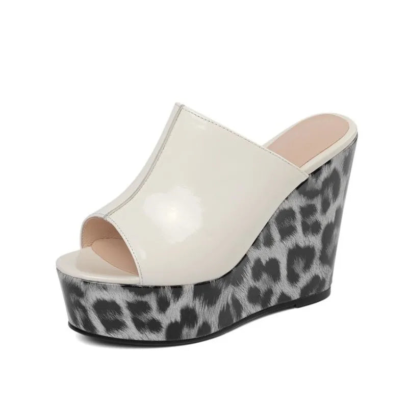 Women Wedges High Heels Slippers Women Designer Platform Sandals Trend Comfortable Slip on Slippers 2026 New Summer Slides Women
