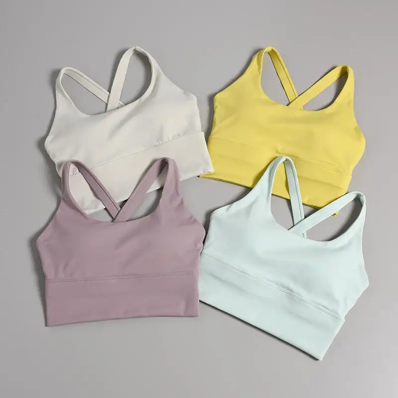 Integrated Fixed Cup Bra for Women Running, Fitness Beautiful Back, Skipping Rope, yoga Clothes, Professional Sports Vest, Linge