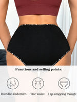 S-XXL Seamless Women Panties Daily High Waisted Soft Underwear Female Solid Color Briefs Ladies Intimate Wear