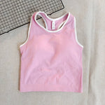 Sports Short Vest Sleeveless, Breathable, Sweat-Absorbent, Wearing Running and Fitness Training Yoga Clothes.