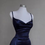 Y2k Hot Girls Pleated Spaghetti Strap Dresses Women Solid Color Sexy Backless Package Hip Slim Slit Long Dress Female Streetwear