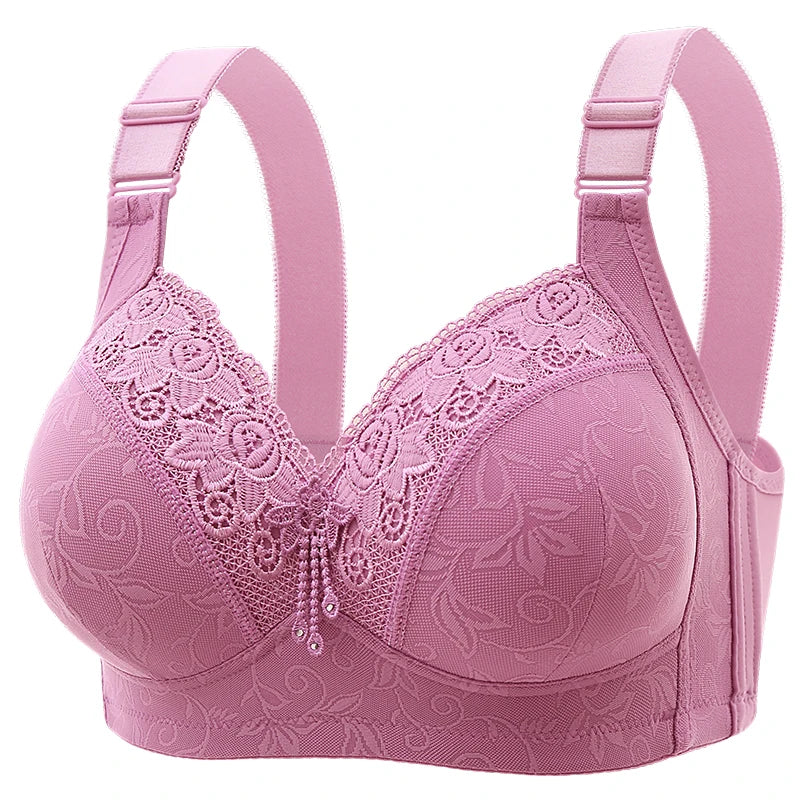 Womens Lace Bras Ultra-Thin Perspective Bralette Deep V Bra Sexy Lingerie Tops Plus SizeCup Mom's underwear active bra