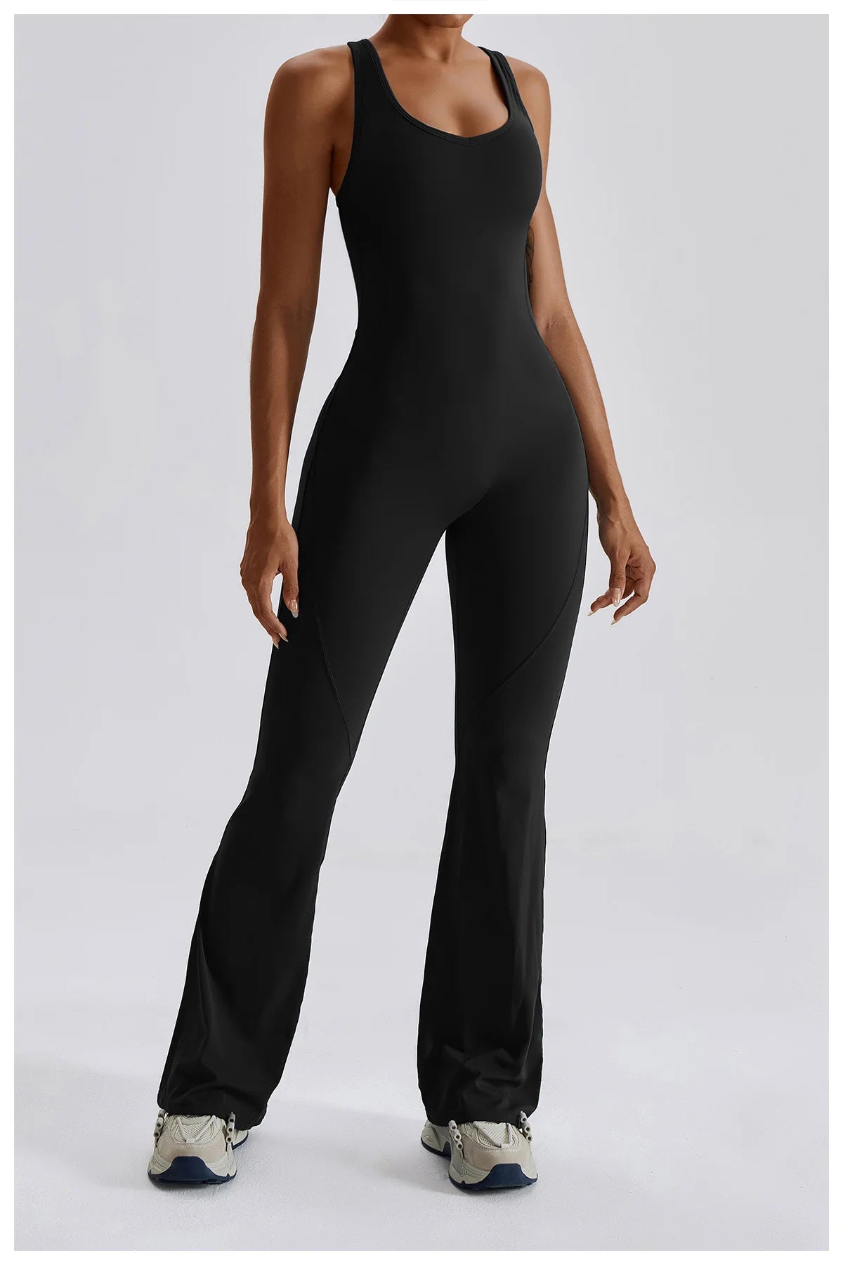 Women Fitness Bodysuit Backless One Piece Yoga Set Jumpsuit Sports Gym Workout Clothes Tights Active Wear Slim Playsuit Female