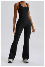 Women Fitness Bodysuit Backless One Piece Yoga Set Jumpsuit Sports Gym Workout Clothes Tights Active Wear Slim Playsuit Female