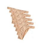 5Pcs/Set Women Seamless Brazilian Panties Solid Color High Leg Cut Briefs Sexy Underwear Female Underpants Comfort Lingerie