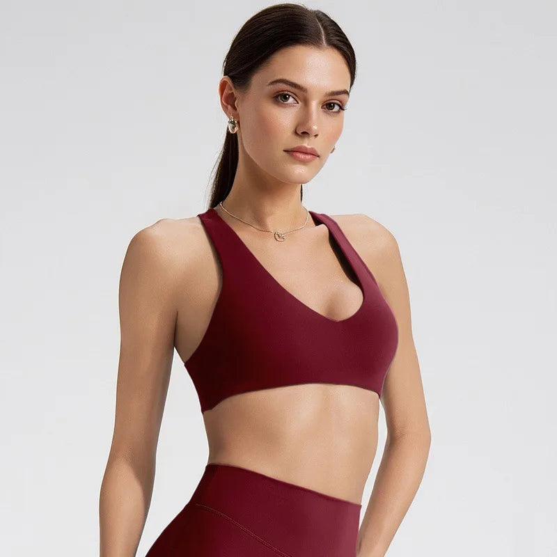 NCLAGEN Softmotion Bralette Sports Bra High Support Women's Gym Clothes Pilates Yoga Tank Tops Y-back Push Up Fitness Underwear