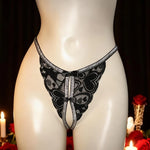Fashion Style Low Waist Thong Panties Lace Thongs Bow Decor Elegant T Back Sexy Lingerie Bikini Female G-string Solid Underwear