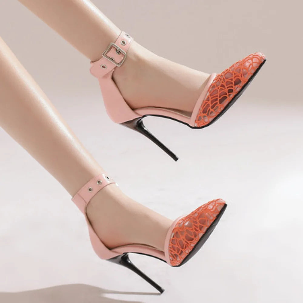 Hot Sale FASHION Big Size 35-47 Shoes Women Sandals Sexy Fashion High Heels 10cm Sandals Sapato Feminino Summer Style Shoes