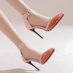 Hot Sale FASHION Big Size 35-47 Shoes Women Sandals Sexy Fashion High Heels 10cm Sandals Sapato Feminino Summer Style Shoes