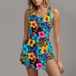 2026 Printed Floral Swimsuit Women Two Piece Beach Dress Swimwear Female Sexy Bathers Bathing Swimming Swim Suit Beachwear XXL