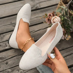Spring and Summer New Women's Fashion Round Toe Shallow Mouth Single Shoes Women's Comfortable Casual Flat Bottom Boat Shoes 43