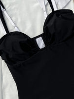 2026 Polka Dot U Neck One Piece Swimsuit Women Swimwear Female Monokini Bather High Leg Cut Bathing Suit Swim Beachwear Bodysuit
