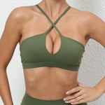 Women's Yoga Bra - Running Cross Back Breathable Naked Feel Sports Fitness Brafor Yoga Running Gym Top