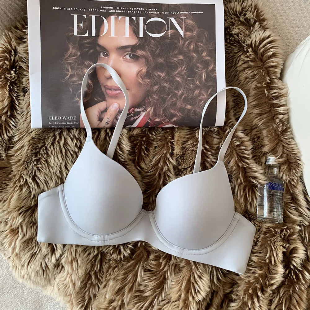 Push-Up Seamless Bras For Women Fixed Cup Non-wire Bra Invisible Brassiere Sexy Lingerie 3/4 Cup Bra Top Women's Underwear S-XL