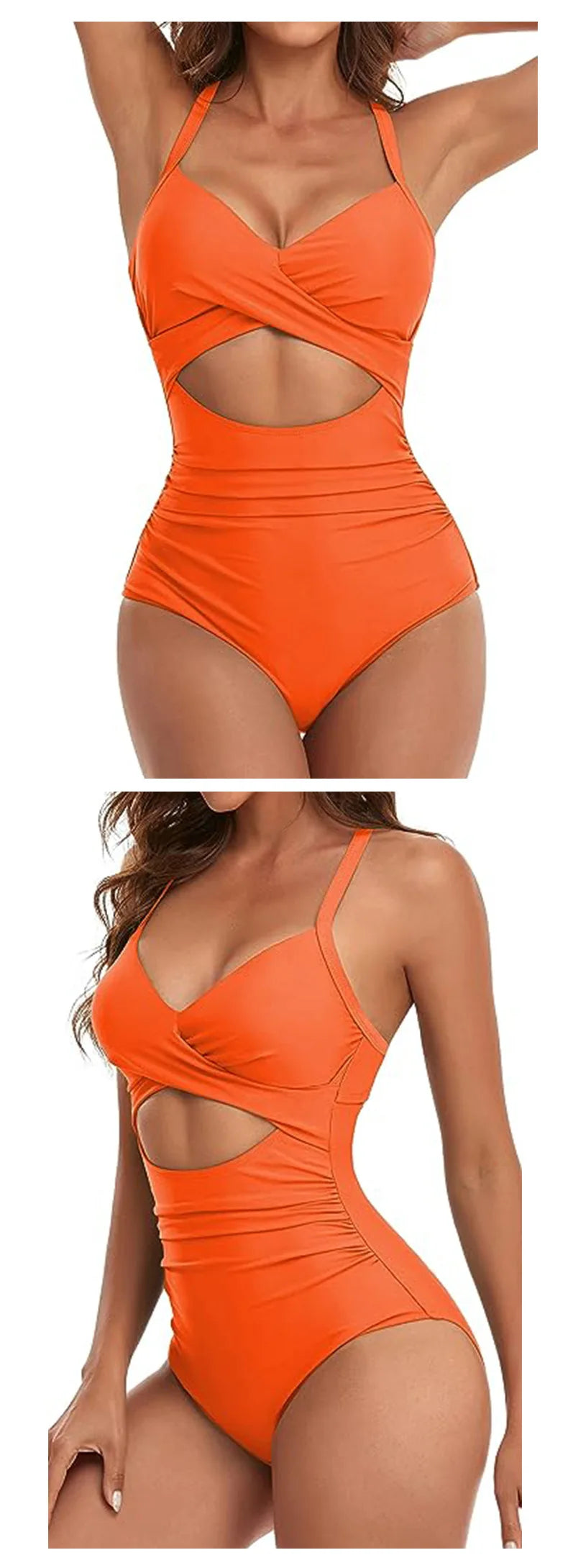 Leopard One Piece Swimsuit 2024 New Halter Push Up Swimwear Women Swimsuit Bathing Suit Beachwear Monokini Female Swimming Suits