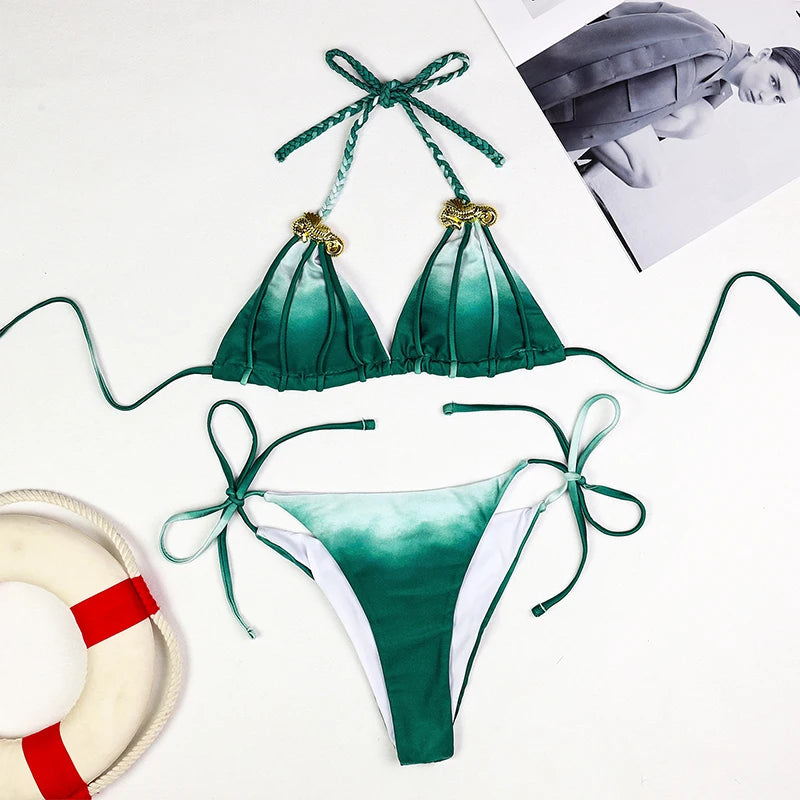 Micro Bikinis Sexy Women Swimsuit 2025 Push Up Bikini Set Female Swimwear Braizlian Swimming Suit Beachwear Bather Biquini